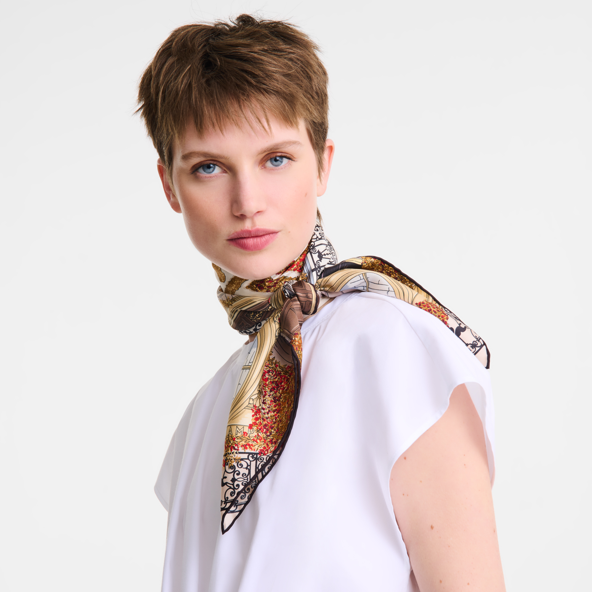 Pashmina de seda Jardin Parisien 90