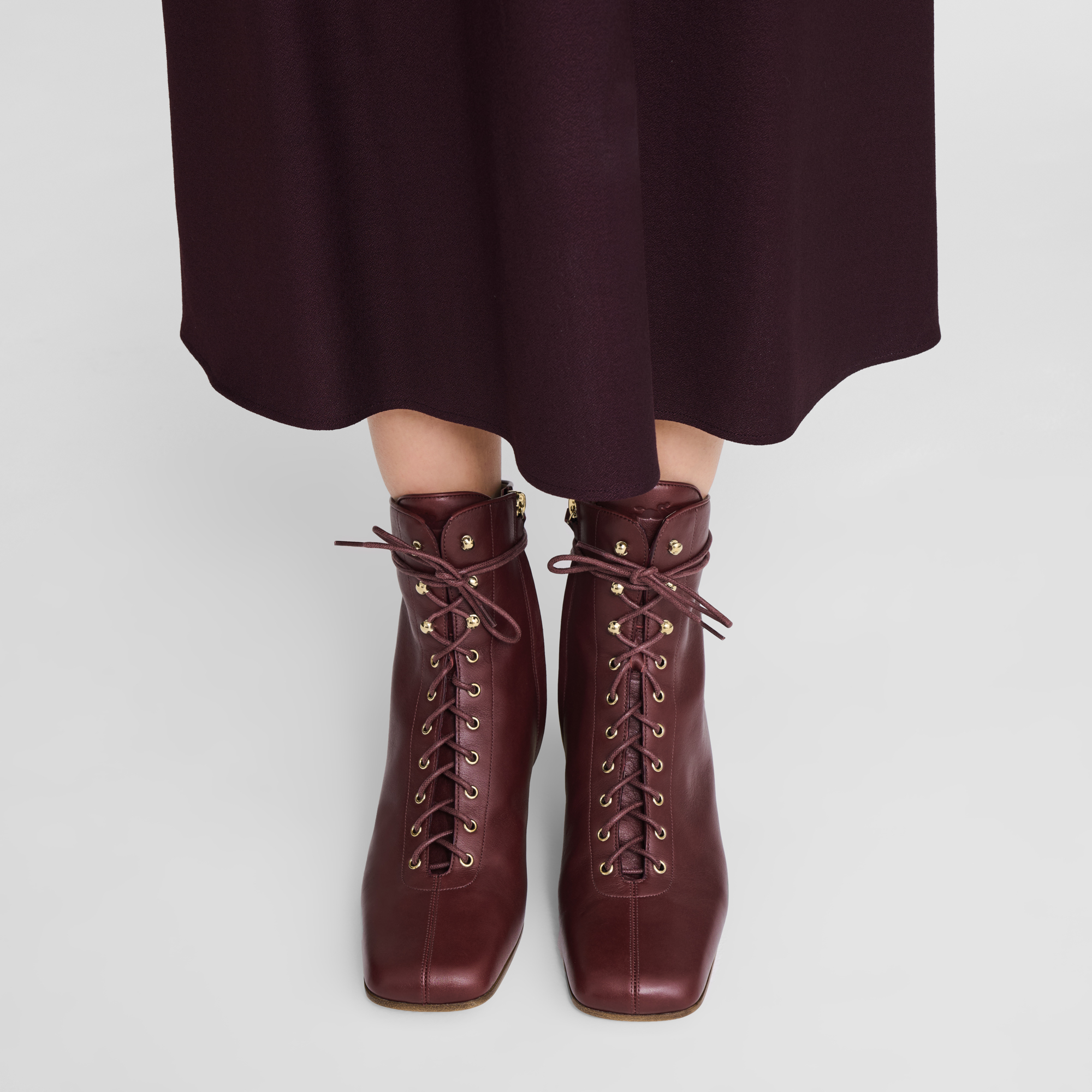 Botas bajas de tacón alto La Patineuse